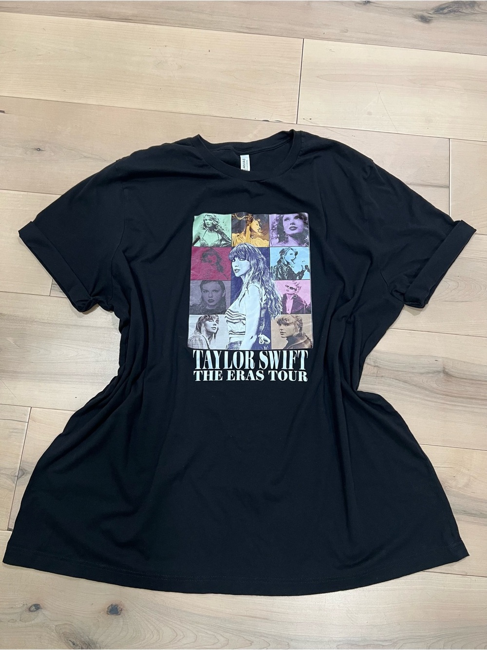 Taylor Swift The Eras Tour Graphic T-Shirt Black 100% Cotton Size 4X (Unisex)